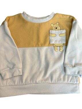 Disney Baby Winnie the Pooh Colorblock Ribbed Sweatshirt 24M